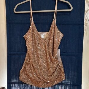 VENUS Sparkling Gold Sequin Camisole